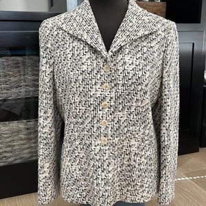 Talbots Textured Button Up Blazer size 12P